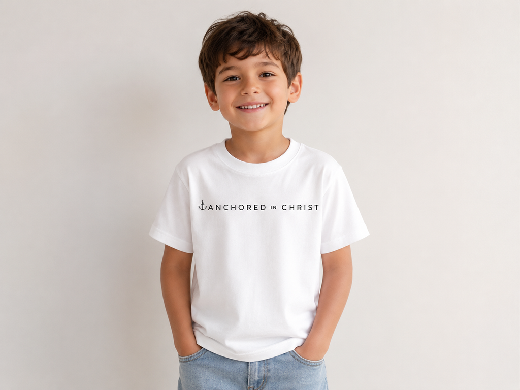 Anchored In Christ Kids T-Shirt